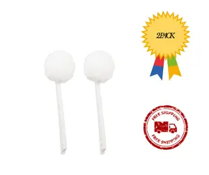 Toilet Bowl Mop White 12" - 2 Pack