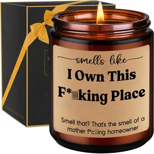 Smells Like I Own This Place Candles, New Homeowner Gifts, Housewarming Gifts, New Home Gift, Closing Gifts for Home Buyers - Funny New House, New Apartment, House Warming Gifts for First Time Home Buyers, Women, Men