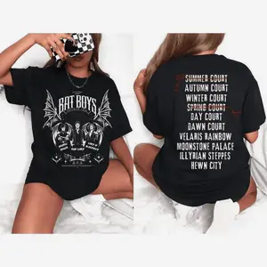 Men's Short-Sleeve Casual Streetwear Tee - ACOTAR Rhysand Cassian Azriel Inspired Merch, Velaris City of Starlight Sarah J. Maas Book TOG Lightweight Everyday Tshirt for Women