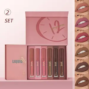 6-count Matte Lip Gloss, Matte Lip Mud Lip Balm, Makeup Set Lipstick