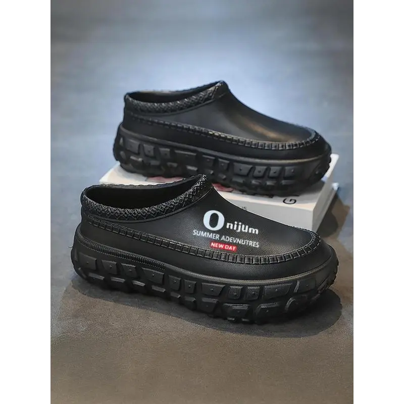 Unisex Casual Platform Clogs, Lightweight Waterproof EVA Slip-On Walking Shoes with Non-Slip Sole for Outdoor Use, 1 Pair