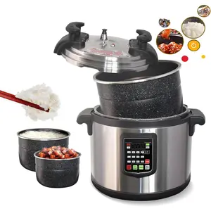 Kolice Commercial Electric 21L Pressure Cooker, Multi-Function Pressure Cooker Canner With Non-stick Inner Pot, 3000W, for Hotel Restaurant Kitchen, only for 220V (NOT 110V)