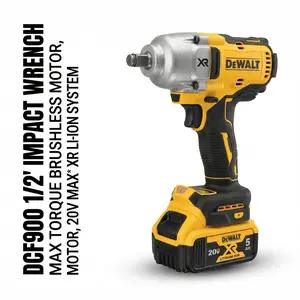 Dewalt DCF900NT 20V Brushless High-Torque Impact Wrench – 1898Nm Max Breakaway Torque for Heavy Truck & Equipment Repair – 1/2" Drive with TSTAK Case