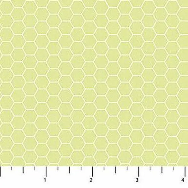 Chelsea Lilac Honeycomb Tonal Green Cotton Fabric by Northcott