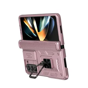 Foldable 360-Degree Rotating Stand Anti-Shock Shockproof Protective Smartphone Case Cover, Compatible with Samsung Galaxy Z Fold7 Z Fold6 Z Fold5