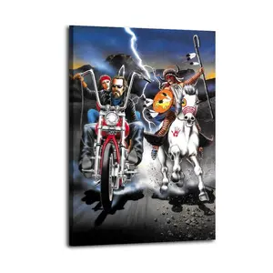 Harley Davidson David MannPoster Oil Painting Printing Office Bedroom Aesthetic Decoration Canvas Wall Art Bar Cart Decor Aesthetic Prints Painting Decor