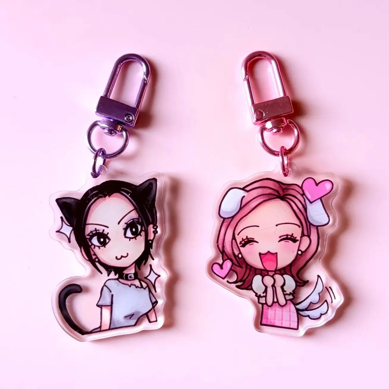 2 ops Nana Anime Acrylic Keychain