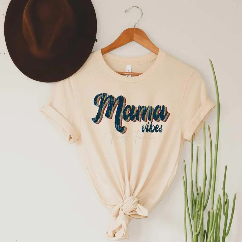 Mama Vibes Screen Print Transfer