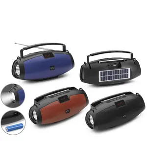 Multifunction Large Carry Flash Light Portable Wireless Speaker with USB, Micro SD, AUX, LED Light & Carry Handle – Room-Filling Sound, Rechargeable, Compact Design for Phone, Device, Music