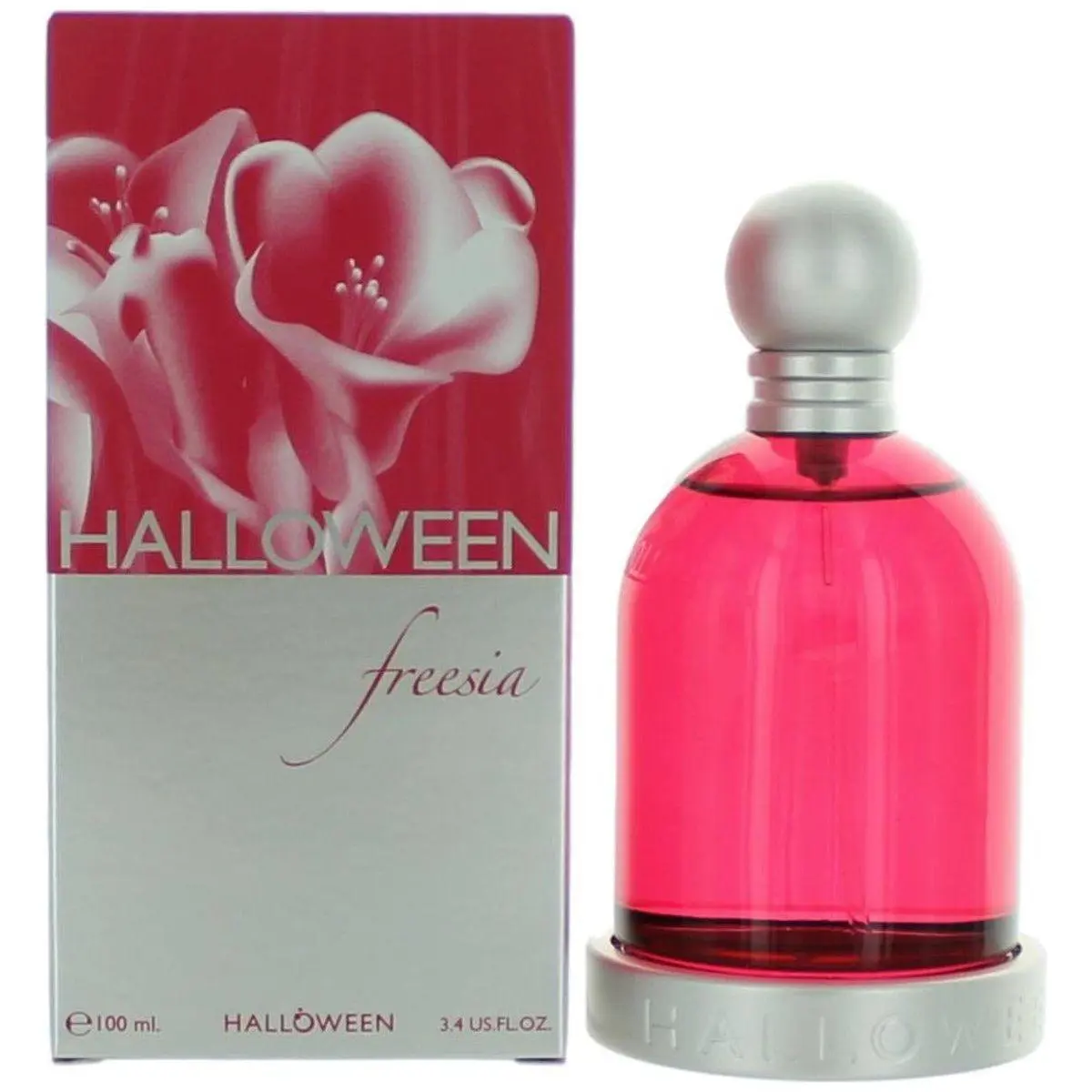 J. Del Pozo Halloween Freesia Women's Eau de Toilette (EDT) - Full-Size 3.4 fl oz Casual Fruit-Scented Botanical Fragrance, New in Box, with Cedar Wood, Freesia, Peach Notes, Casual Women's Fragrance, Fruit-Scented Women's Fragrance