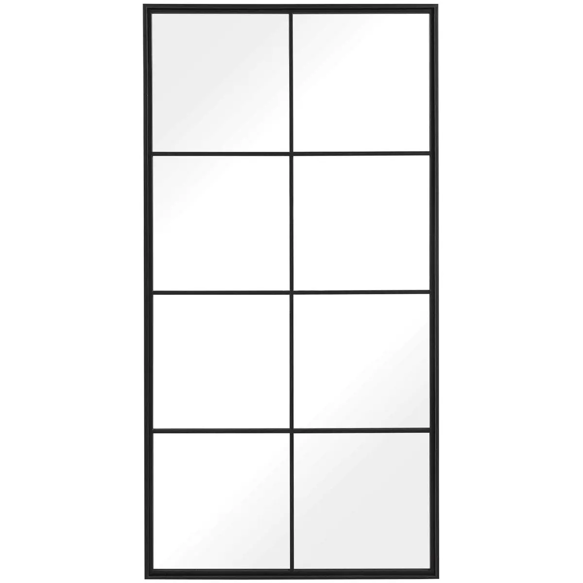 Rouse Metal-Framed Rectangle Window Mirror, Home Decor Accent for Home Supplies