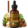 Qizfyzz 18-in-1 Botanical Dietary Supplement Drops - 6600 mg per Serving, Prop 65 Safe, Gut Support Detox Capsules, Intestine Cleanse, with Black Walnut, Wormwood, Clove+Garlic, Turmeric+Oregano, Pumpkin Seeds, Berberine for Natural Herb Lifestyle