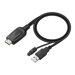 192KHz HDMI ARC to Optical Audio Converter for TV to Soundbar, Plug & Play 3.4ft/1.05m ARC to Optical  Audio Extractor Adapter Splitter for Sound System Speaker  Theater Support Dolby/DTS 5.1