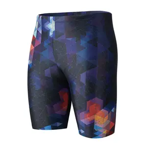 Angel season Swim Jammers for Men Athletic Compression Training Swimsuit Quick Dry Durable Chlorine Resistant Swim Shorts