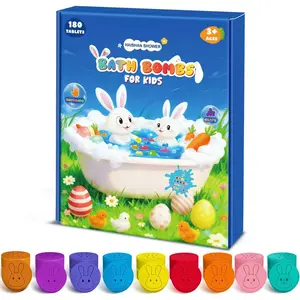 Furniture daily necessities Bath Bombs for Kids, 180 Mini Color Tablet in 9 Bright Colors for Creative Bathtub Art Bath Toys Fun Colorful Bath Scientific Experiment for Boys Girls Fizz Balls