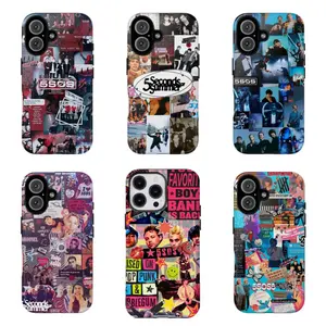 Nostalgic 5S0S Collage Phone Case Compatible for iPhone 17 16 15 14 13 12 11 and for Samsung S21-S25 Ideal Gift for Music Fans & 5SOS Stans