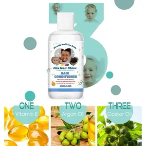 Elia Hair Shine Complete Hair Care Kit for Kids - Organic Papaya Scented Formula with Natural Ingredients for Safe Gentle Hair Care - Premium Natural Ingredients & Tear-free Formula