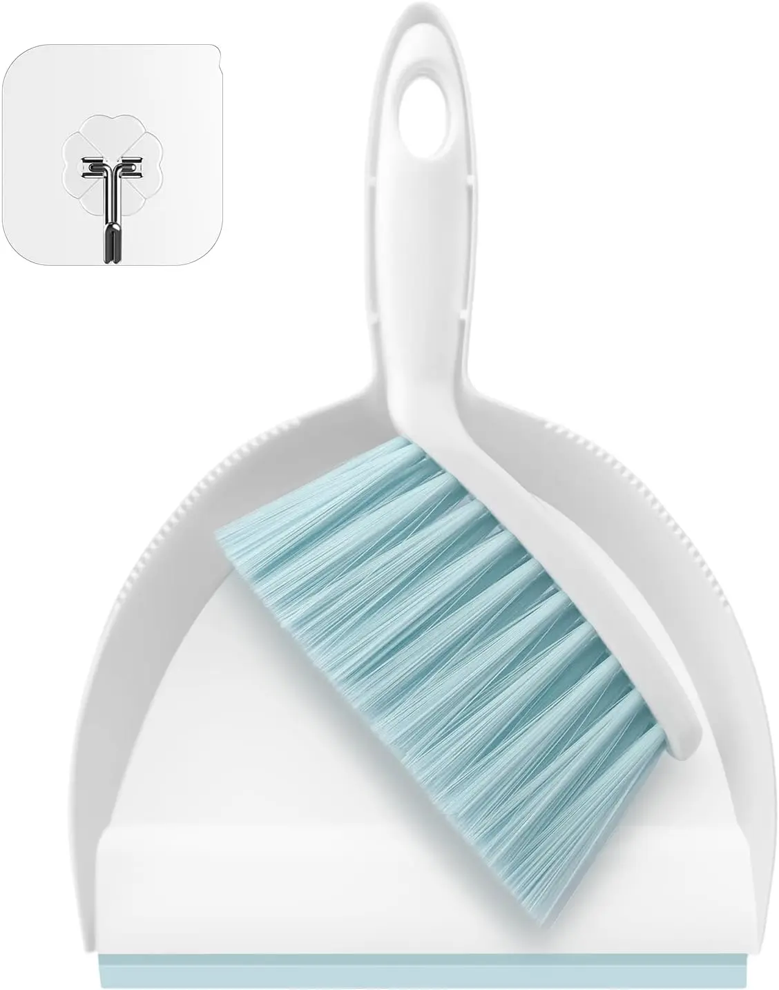Small Handheld Broom and Dustpan Set, Blue