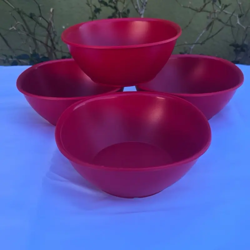 Mexican Plastic Salad Serving Bowls - 700ml Food-Grade Polypropylene Tableware, Deep Kitchenware for Meals & Cereals, Durable, Microwave-Safe, Freezer-Safe, BPA-Free, Vibrant Colors