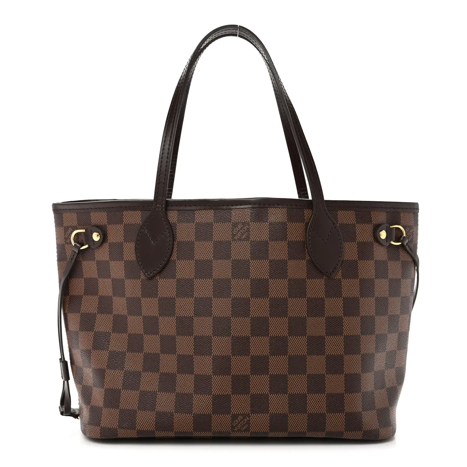 Pre-owned Louis Vuitton Coated Canvas Shoulder Bags Damier Ebene Neo Neverfull PM