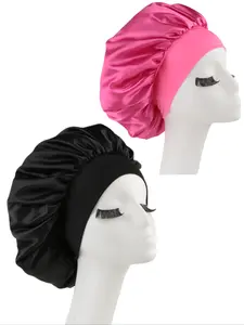 High-Quality Satin Sleep Cap with Wide Brim, Comfortable Night Hat for Women, Soft & Breathable silk satin Material, Perfect for Sleeping, Satin Hair Bonnet