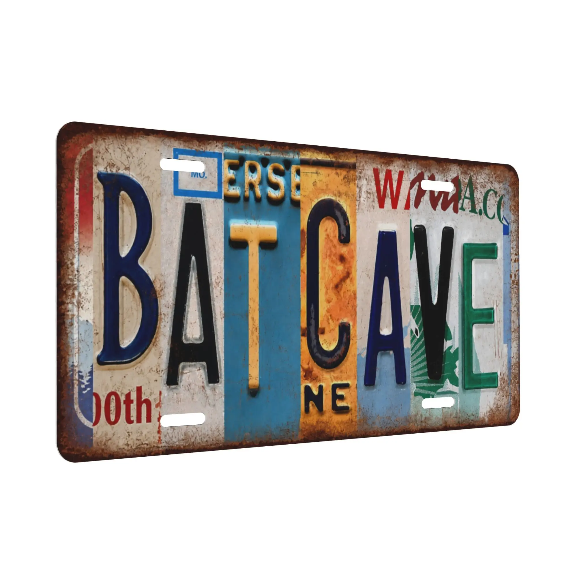 Vintage Metal Room Decorative Signs, License Plate Wall Decor Art, Bat Cave Metal Tin Sign，Man Men Cave Poster, As Merch Decorations for Movies or Anime, They Can Also be used as Birthday Gifts or Collectible,SummerVibes,SummerWins,DealsForYouDays