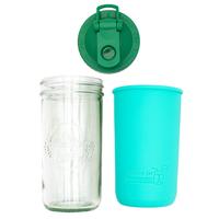 Aquamarine / Leaf Green