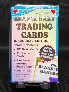 1998 Unofficial Beanie Baby Trading Cards Inaugural Edition Factory Sealed Pack