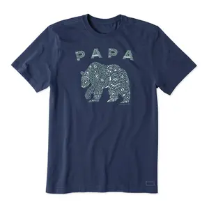 Life is Good Men's Primal Bear Crusher Knit Tee