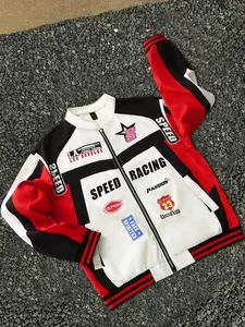 Men's racing-themed jackets are suitable for autumn and winter wear.