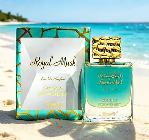 Surrati Royal Musk Sweet Powdery Eau de Parfum 3.4 FL. OZ 100ML, Long-Lasting Unisex Arabian Fragrance for Men & Women, Luxurious Soft Powdery Musk Scent, Elegant Daily & Evening Wear Perfume