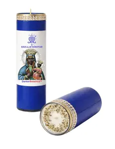 Erzulie Dantor Veve 7 Day Candle, Ritual Black Madona EziliDanto African Saint Barbara Religious 7-Day Religious Prayer Candle,8 Inch Devotional Candle for Spiritual Rituals Haiti Vodou voodoo hoodoo candle ritual candle ougan manbo balenne