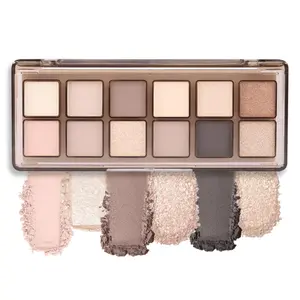 12-Color Nude Eyeshadow Palette Day-to-Night Looks – Long-Lasting, and Highly Pigmented. Elevate Your Eye Makeup – Unleash Your Unique Style