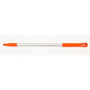 Aluminum Replacement Broom & Mop Handle With Acme Threaded Tip, 30 Inches Orange, Suitable For Commercial Cleaning