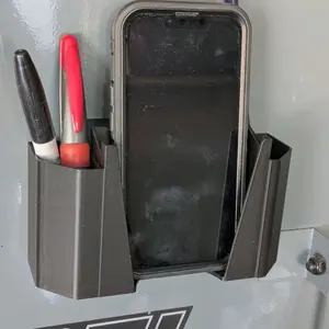 Magnetic Toolbox Phone Holder Heavy Duty Garage Cell Phone Mount Workshop Cabinet Smartphone Stand Tool Chest Organizer with 6 Magnets for Secure Hold Cellphone