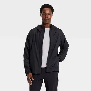 Men's Windbreaker Jacket - All In Motion Black L