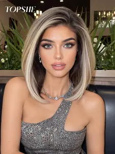 Topshe 13x4 HD Lace Front Wig, Straight Hair, 10 Inch Natural Look, Daily Wear & Special Occasions, Durable and Easy to Maintain, Glueless Frontal Wig, Glueless HD Wigs