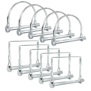 Trailer Pins Assortment – 10 Pack 2-3/4" x 1/4" Hitch Pins, PTO Lock Pins & Coupler Pins for Farm Trailers & Towing Equipment