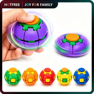 Hotfree 3D Printed Fidget Ball Toy, Smooth Spinning Sensory Stress Relief Toy, Quiet Desk Gadget for Focus and Relaxation, Portable Handheld Fidget for Kids, Teens and Adults