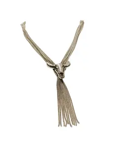Idyllwind Women's Broadway Chain Fringe Necklace - Iwasp25n4-Slvr