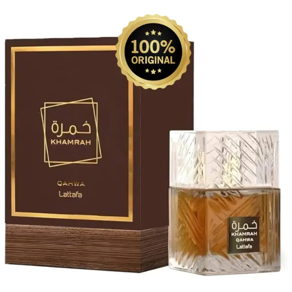 Lattafa Khamrah Qahwa Eau De Parfum, Long-Lasting Unisex Arabian Fragrance with Coffee, Vanilla & Cardamom - 100ml (3.4oz), Arabian Scent, Aromatic Chic Gourmand, Exquisite Fragrances, Spicy, Everyday Wear, Vegan, Ginger, Aromatic Luxurious Fragrance, Edp