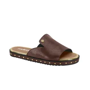 Moleca New slide sandals Brazilian Comfort Heels Chic Everyday Shoes for Women with Studded Detail & Pointed Toe - Sandal