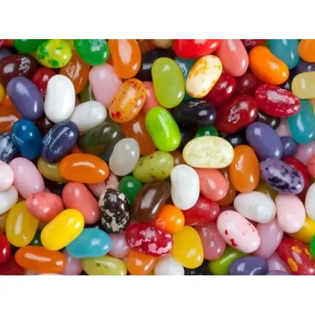 JellyBellyBeans Jelly Beans Assorted Flavors - 10 oz Fruity Flavors & Colorfull Jelly Candies (Colors May Vary)- Approx 300 Jelly Beans Bulk Candy, Perfect Egg Shaped Candy Basket Filler