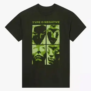 Type O Negative Green Faces Grid T-Shirt MTR