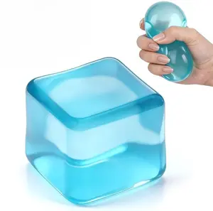 Sensory Stress Cube,Sensory Squeeze  with Super Solid Squish for Anxiety Relief, Slow Rising, ADHD & Focus Aid – 2.1", 1Pc
