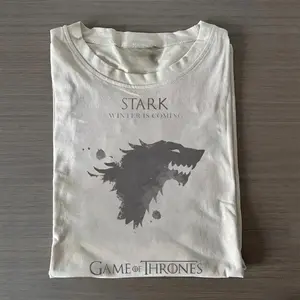 Gildan Men's Round Neck Short-Sleeve T-Shirt - Game of Thrones Vintage House Stark Winter is Coming Graphic Top, Casual Streetwear for TV Drama Series Fans