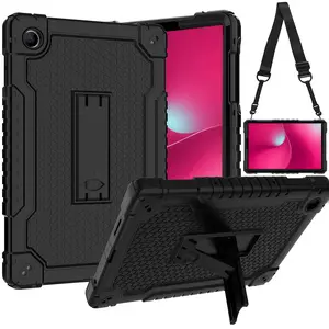Shockproof Protective Case for Revvl Tab 2 Tablet with Hand Strap, Kickstand & Shoulder Strap