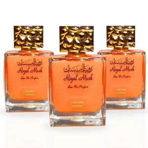 Royal Musk Caramel Toffee EDP Spray 100ML (3.4 OZ) By SURRATI | Exotic Fragrances for Men & Women. (PACK OF 3)