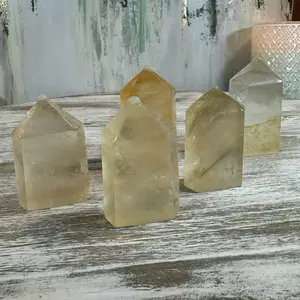 Golden / Honey Calcite - Enhances Meditation | Increased Relaxation | Stimulates Higher Mind & Connection to Guides | Small Crystal Shop