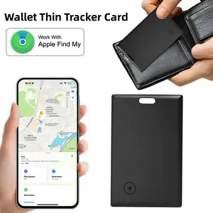MFi Certified Bluetooth Tracker Slim Card withKeyhole Mount, FindMy Compatible with Apple iOS-Only GPS Item Locator for Wallet, Keys, 5-10 YearsLong-Lasting Battery, Phone Accessory, IdealMothers Day Gift for Her#SummerWins #DealsForYouDays